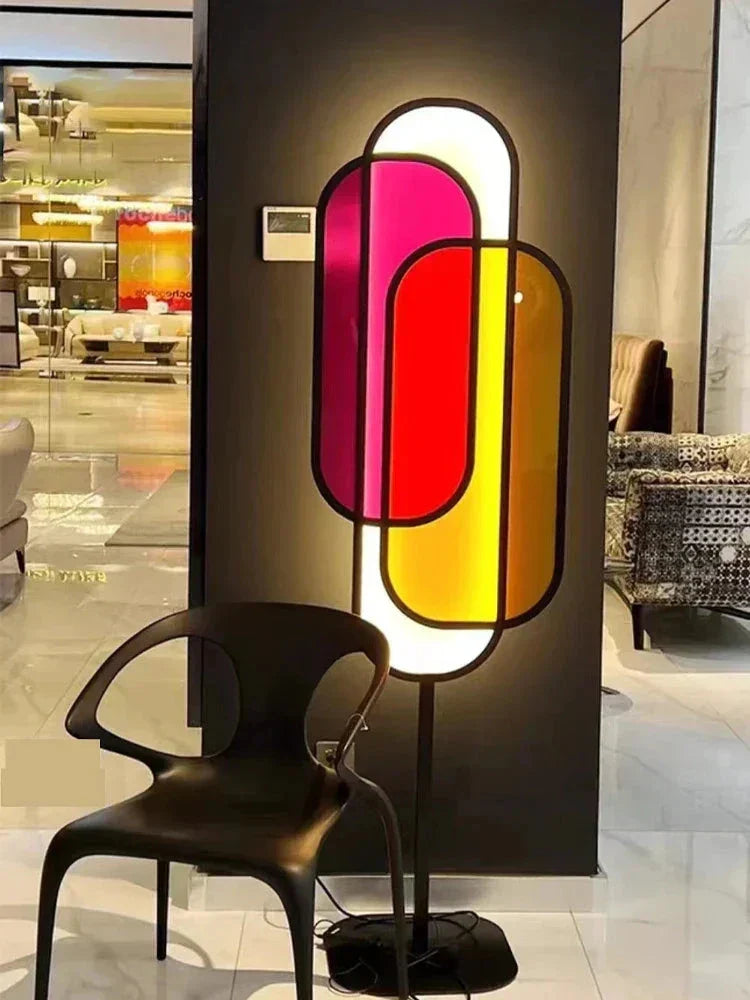 Floor Lamp with Acrylic Shades – Soft Glow for Living Room