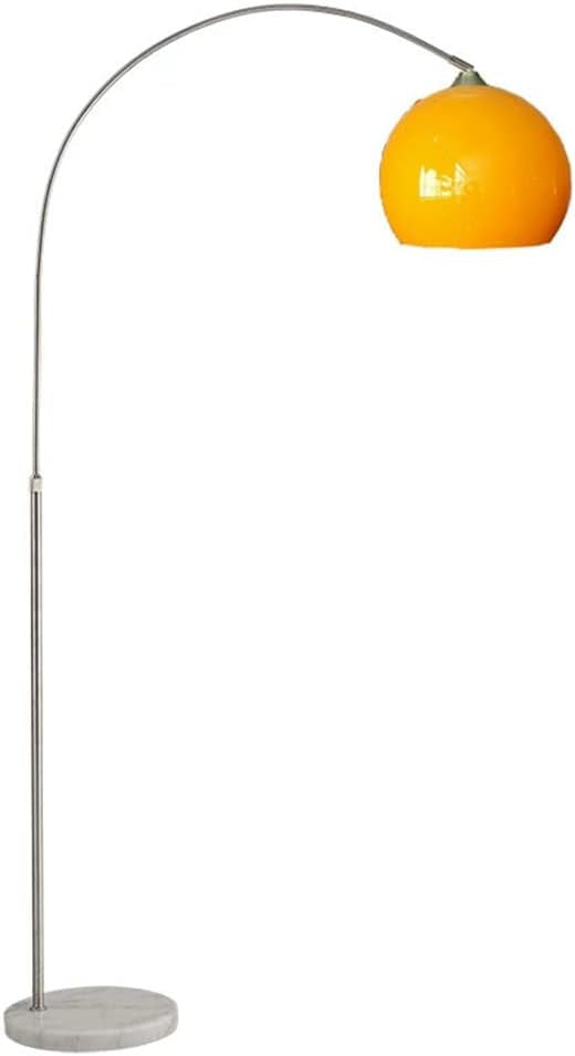 LED Arc Floor Lamp with Glass Shade – Modern Living Room Light