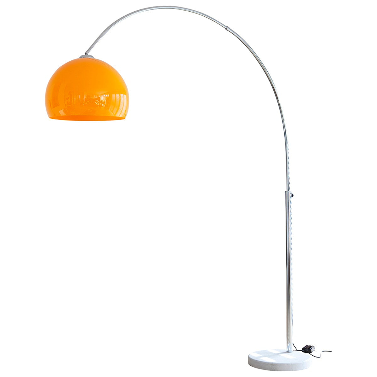 LED Arc Floor Lamp with Glass Shade – Modern Living Room Light